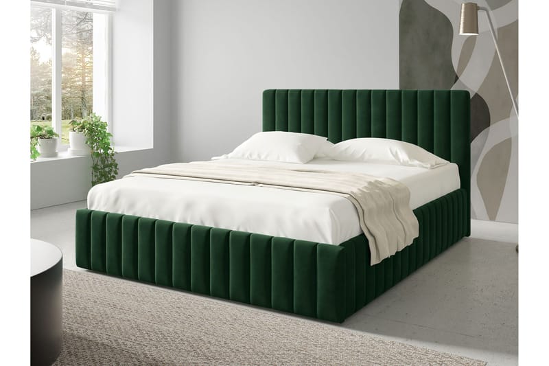 Desio Oppbevaringsseng 140x200 cm, Grønn