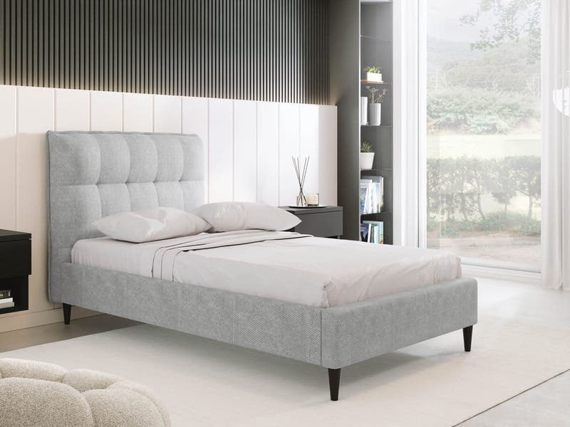 Deyros sengeramme 90x200 cm - grå - Møbler - Senger - Sengeramme & sengestamme