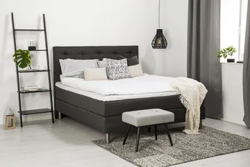 Diplomat Komplett Sengepakke 180x200 - Mørkegrå - Møbler - Senger - Komplett sengepakke