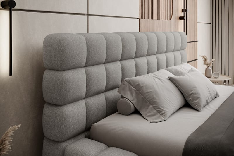 Dizzle Sengeramme 140x200 cm - Grå - Møbler - Senger - Sengeramme & sengestamme