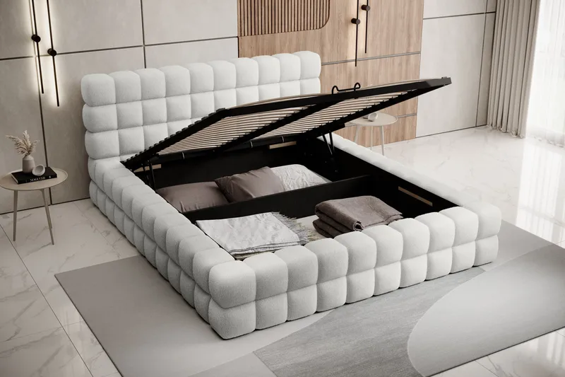 Dizzle Sengeramme 140x200 cm - Hvit - Møbler - Senger - Sengeramme & sengestamme