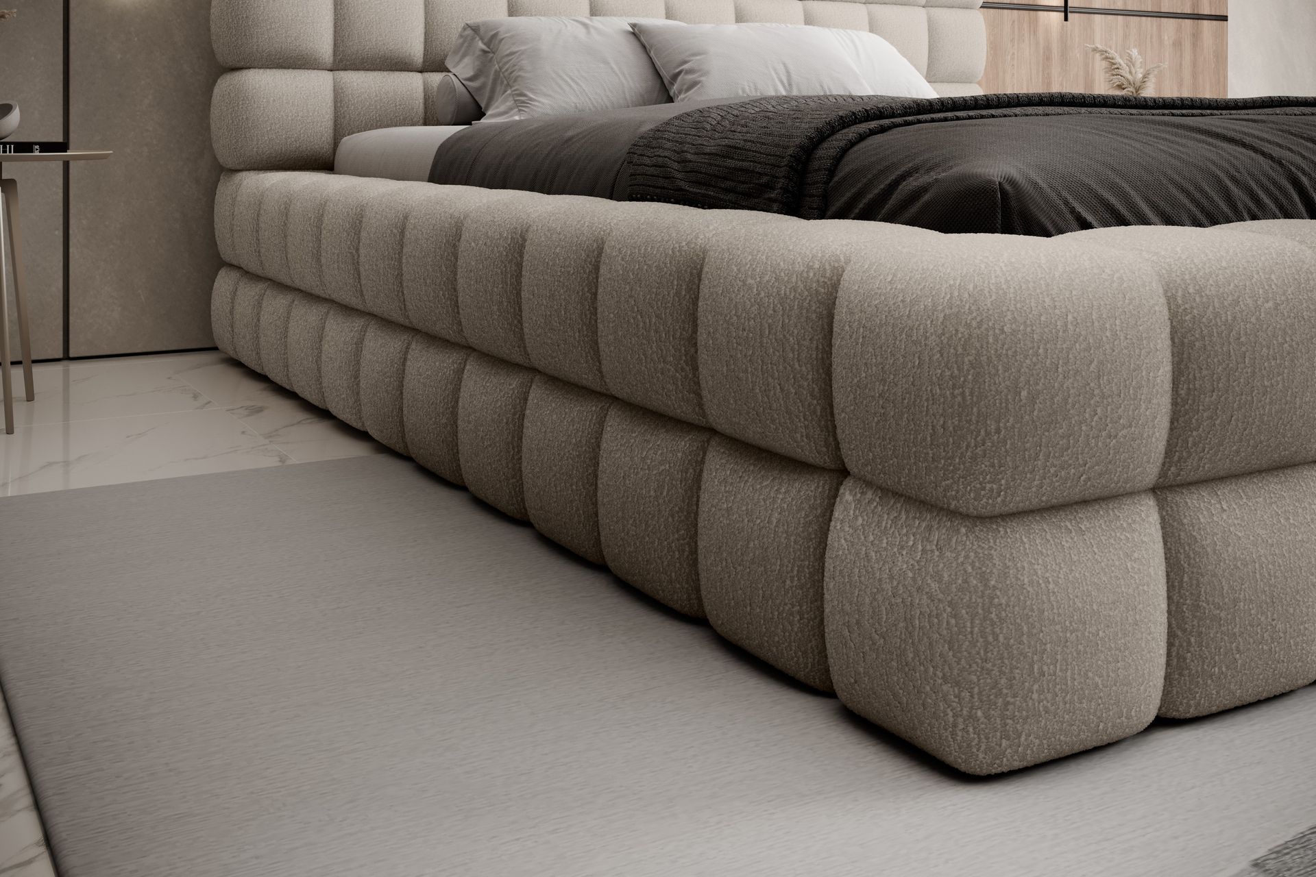 Dizzle Sengeramme 160x200 cm - Beige - Møbler - Senger - Sengeramme & sengestamme