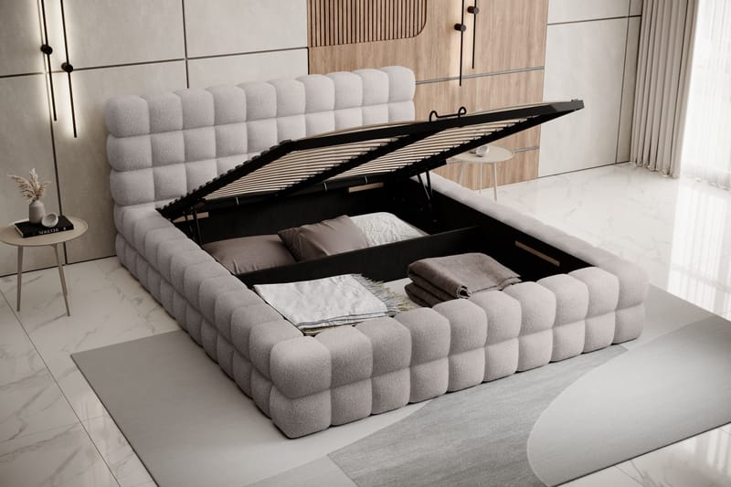 Dizzle Sengeramme 160x200 cm - Grå - Møbler - Senger - Sengeramme & sengestamme