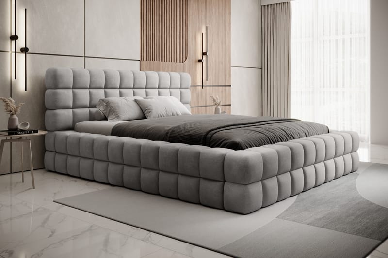 Dizzle Sengeramme 160x200 cm - Grå - Møbler - Senger - Sengeramme & sengestamme