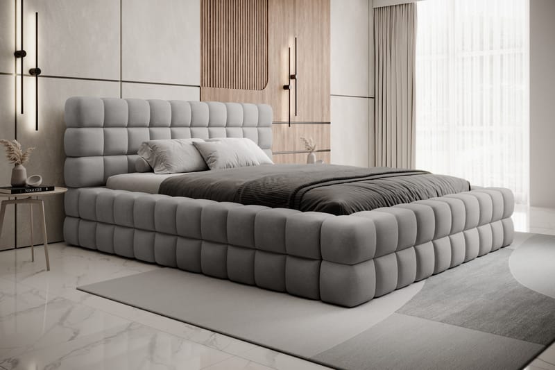 Dizzle Sengeramme 160x200 cm - Grå - Møbler - Senger - Sengeramme & sengestamme