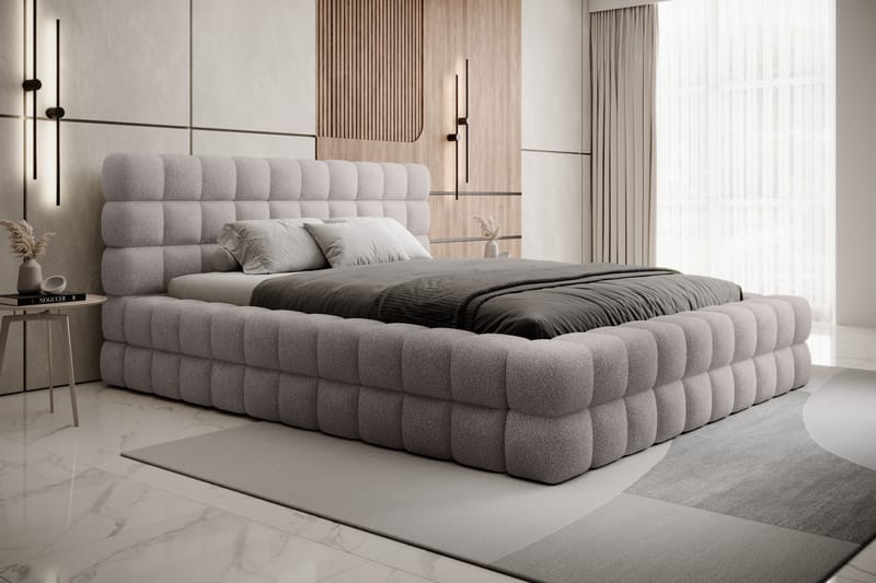 Dizzle Sengeramme 160x200 cm - Grå - Møbler - Senger - Sengeramme & sengestamme