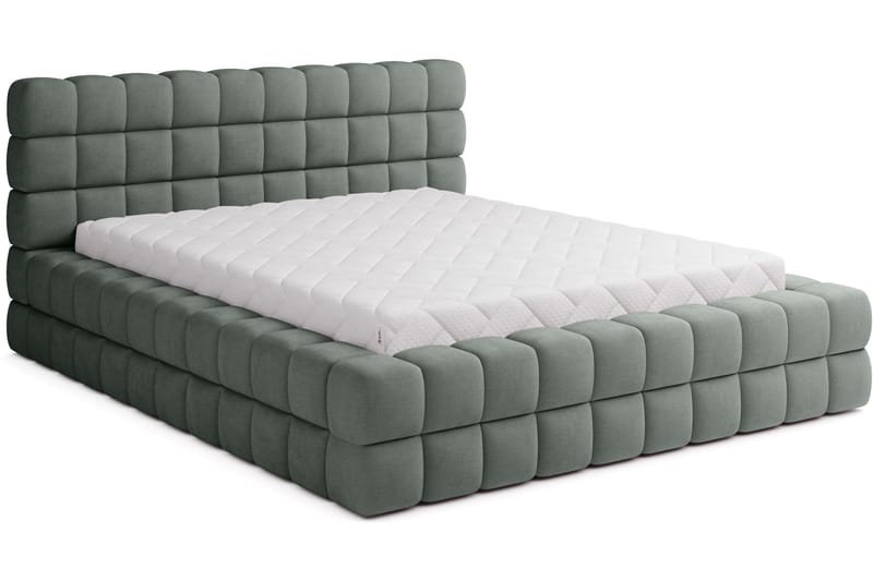 Dizzle Sengeramme 160x200 cm - Grønn - Møbler - Senger - Sengeramme & sengestamme