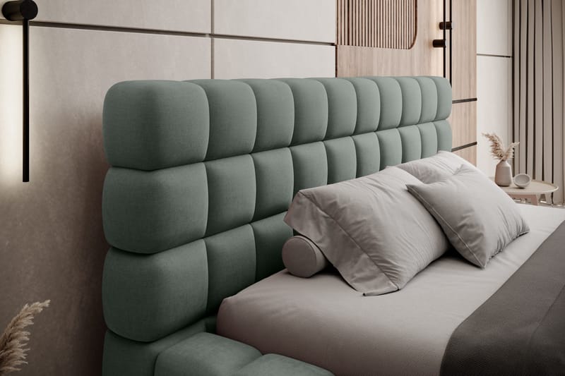 Dizzle Sengeramme 160x200 cm - Grønn - Møbler - Senger - Sengeramme & sengestamme