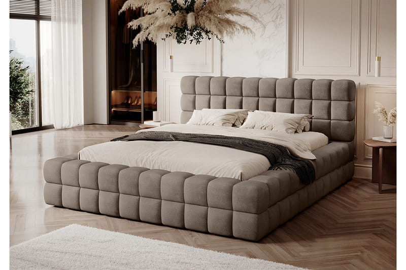 Dizzle Sengeramme 160x200 cm - Mørk beige - Møbler - Senger - Sengeramme & sengestamme