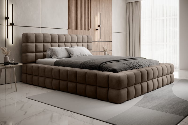 Dizzle Sengeramme 160x200 cm - Mørk beige - Møbler - Senger - Sengeramme & sengestamme