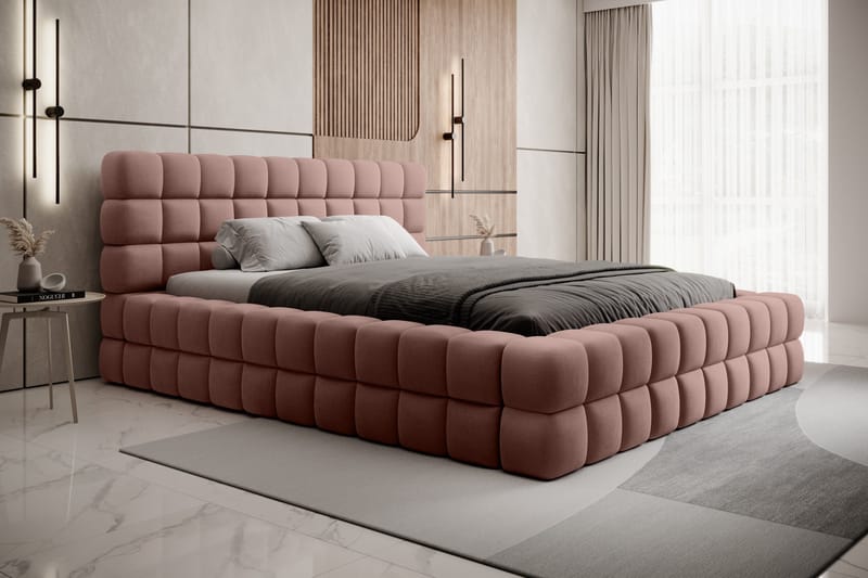 Dizzle Sengeramme 160x200 cm - Rosa - Møbler - Senger - Sengeramme & sengestamme