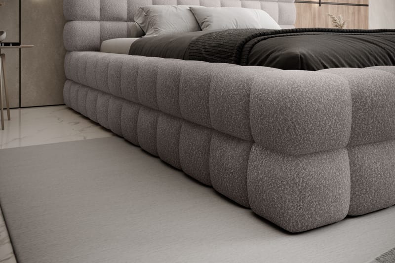 Dizzle Sengramme 140x200 cm - Grå - Møbler - Senger - Sengeramme & sengestamme