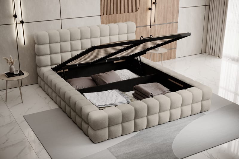 Dizzle Sengramme 160x200 cm - Beige - Møbler - Senger - Sengeramme & sengestamme