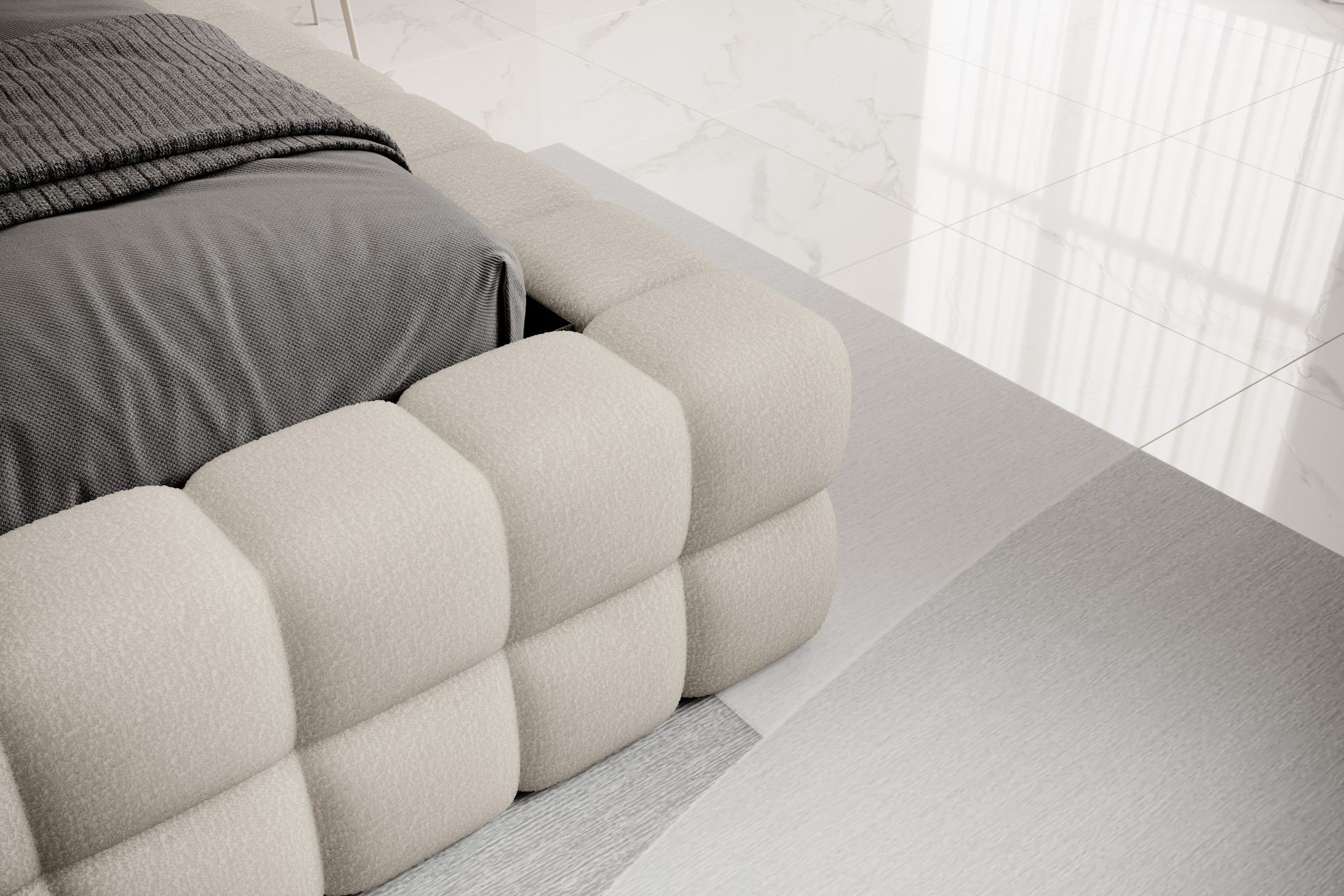 Dizzle Sengramme 160x200 cm - Beige - Møbler - Senger - Sengeramme & sengestamme