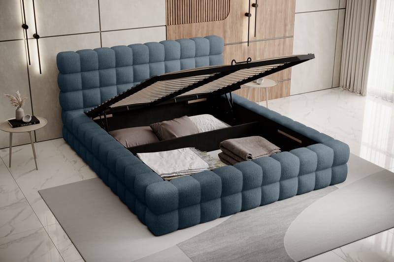 Dizzle Sengramme 160x200 cm - Blå - Møbler - Senger - Sengeramme & sengestamme