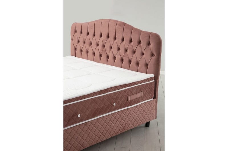 Dobbel madrass, base og hodegjerde Subato Set (140 x 125 x 200 cm) Støvete Veyaa - Støvete Veyaa - Møbler - Senger - Komplett sengepakke