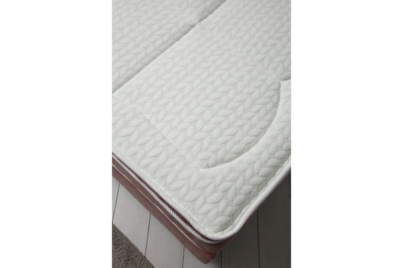 Dobbel madrass, base og hodegjerde Subato Set (140 x 125 x 200 cm) Støvete Veyaa - Støvete Veyaa - Møbler - Senger - Komplett sengepakke
