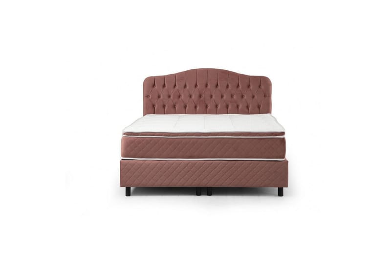 Dobbel madrass, base og hodegjerde Subato Set (140 x 125 x 200 cm) Støvete Veyaa - Støvete Veyaa - Møbler - Senger - Komplett sengepakke