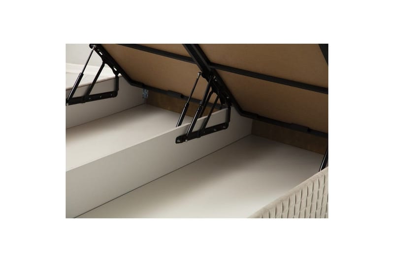 Dobbel madrass, base og hodegjerde Sudamal Sett Brun - 160 x 114 x 200 cm - Møbler - Senger - Komplett sengepakke