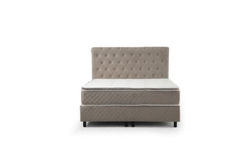 Dobbel madrass, base og hodegjerde Sudamoon Sett Beige