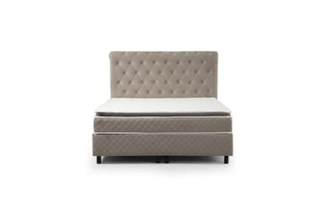 Dobbel madrass, base og hodegjerde Sudamoon Sett Beige