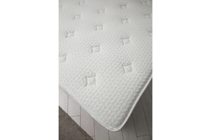Dobbel madrass, base og hodegjerde Sudamoon Sett Støvet Veyae - 160 x 35 x 208 cm - Møbler - Senger - Komplett sengepakke