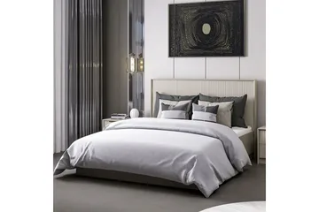 Dobbelseng Base & Hodegavl Fruitland Stone (150 x 35 x 208 cm) - Grå - Møbler - Senger - Sengeramme & sengestamme