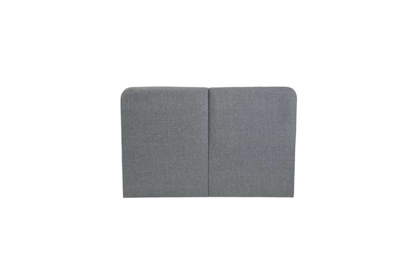 Dobbelseng Base & Hodegavl Harlee Grå - 180 x 38 x 210 cm - Møbler - Senger - Sengeramme & sengestamme
