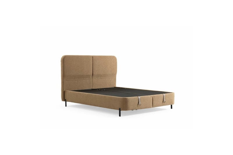 Dobbelseng Base & Hodegavl Osyra Oransje - 180 x 38 x 200 cm - Møbler - Senger - Sengeramme & sengestamme