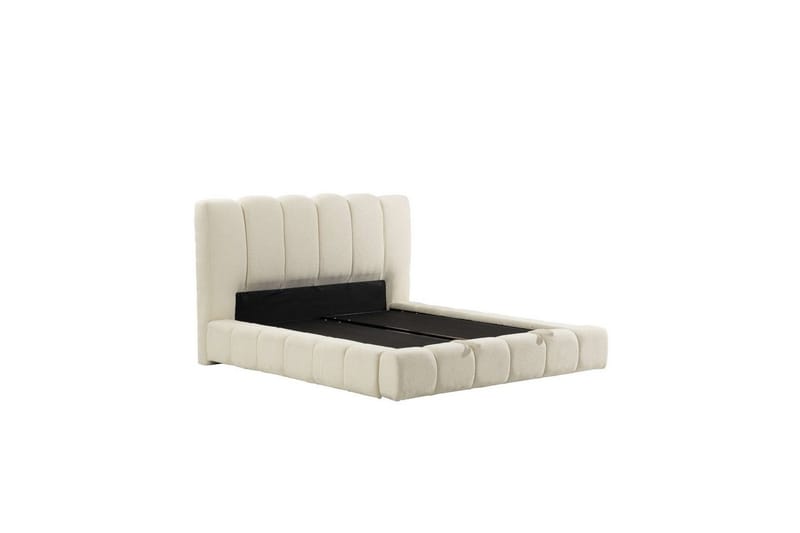 Dobbelseng Base & Hodegavl Rakovica Hvit - 200 x 35 x 240 cm - Møbler - Senger - Sengeramme & sengestamme