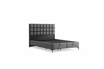 Dobbelseng Base & Hodegavl Sube Grå - 120 x 38 x 200 cm - Møbler - Senger - Sengeramme & sengestamme