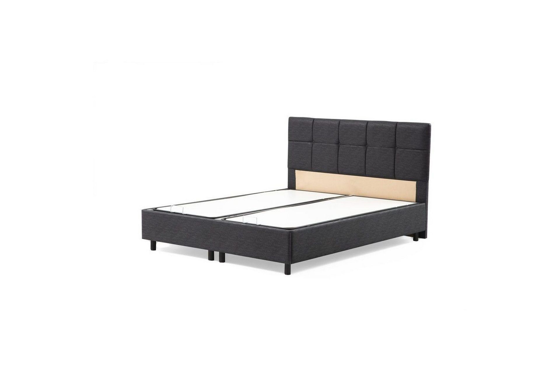 Dobbelseng Base & Hodegavl Sudalmuni antrasitt - 160 x 110 x 200 cm