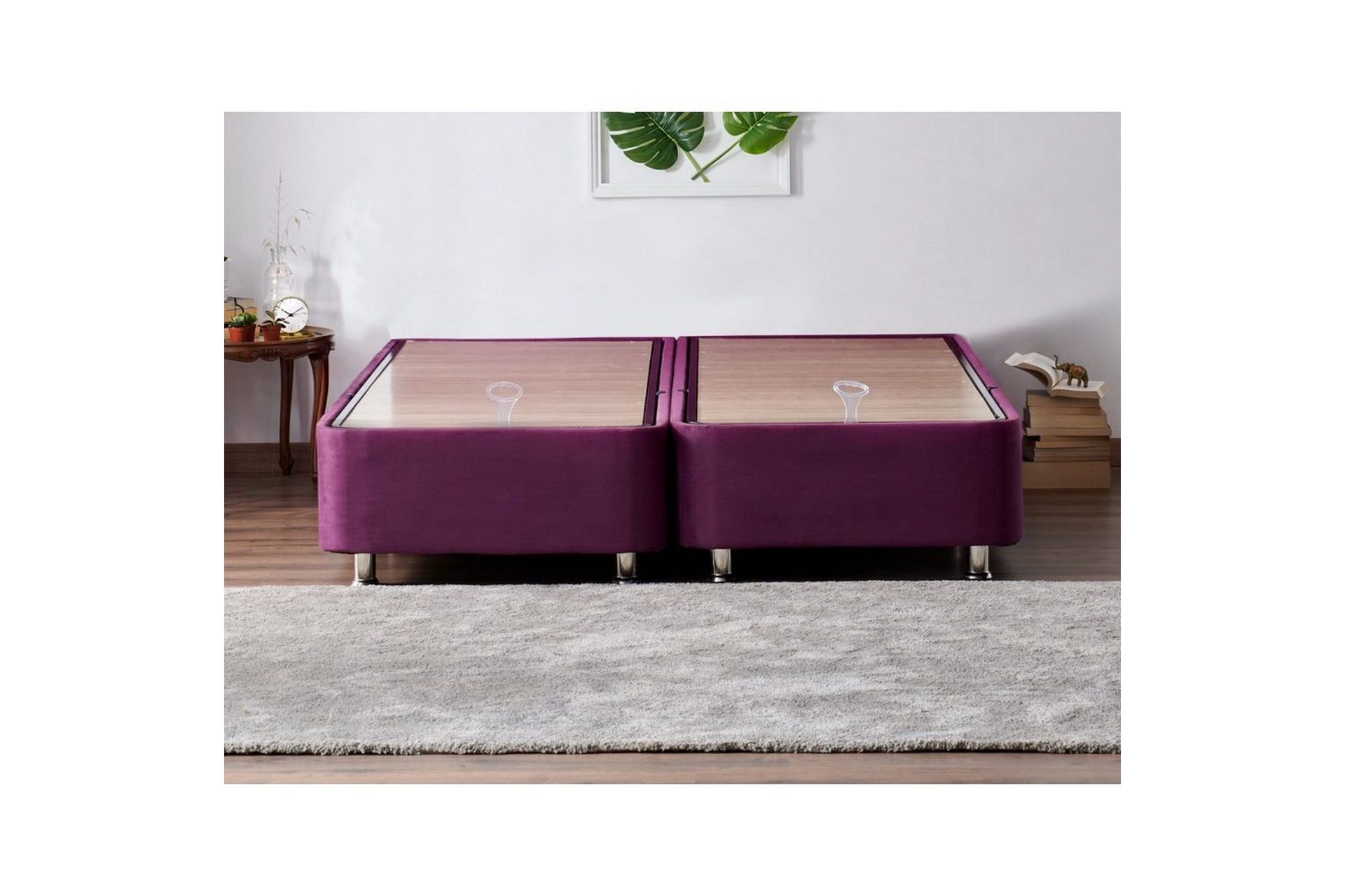 Dobbelseng Base Lilla Dobbel Lilla - 160 x 200 x 38 cm
