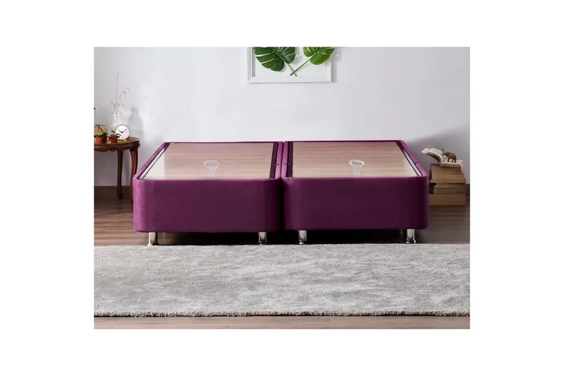 Dobbelseng Base Lilla Dobbel Lilla, 160 x 200 x 38 cm