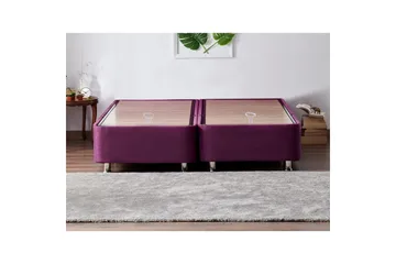 Dobbelseng Base Lilla Dobbel Lilla - 200 x 200 x 38 cm - Møbler - Senger - Sengeramme & sengestamme
