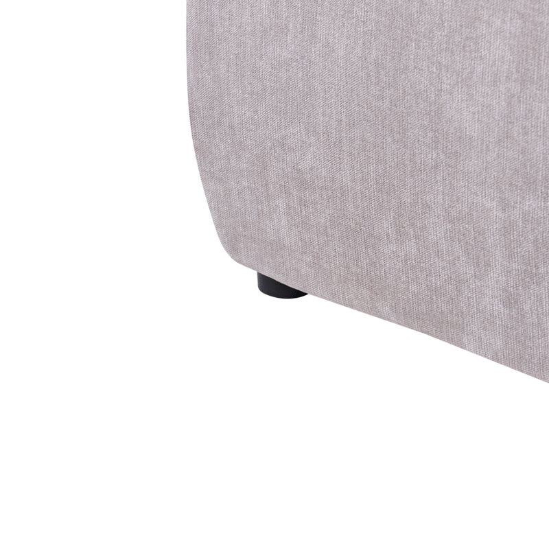 Dobbelseng Mouzon 140x200 cm - Taupe - Møbler - Senger - Sengeramme & sengestamme