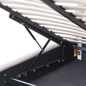 Dobbelseng Mouzon 160x200 cm - Lys beige - Møbler - Senger - Sengeramme & sengestamme