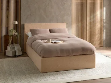 Dobbelseng Orbey 120x200 cm - Beige - Møbler - Senger - Sengeramme & sengestamme