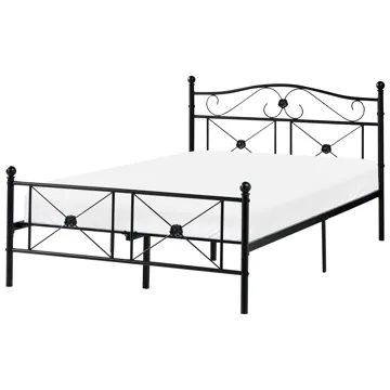 Dobbelseng Rodez 120x200 cm - Svart - Møbler - Senger - Sengeramme & sengestamme