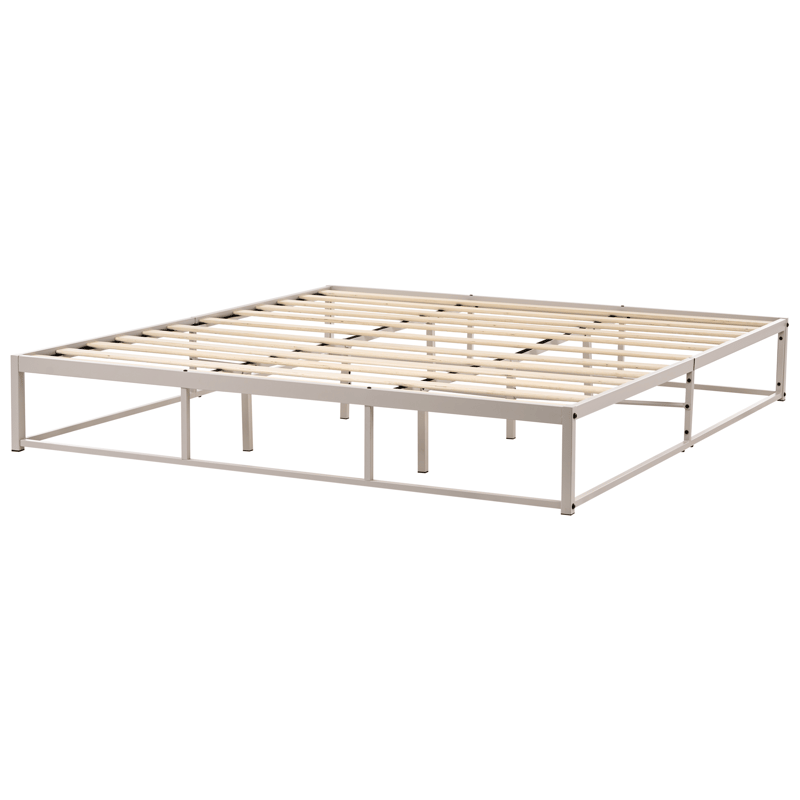 Dobbelseng Viry 180x200 - Lys beige - Møbler - Senger - Sengeramme & sengestamme