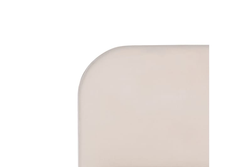 Dobbeltseng i fløyel 140 x 200 Beige FLAYAT - Møbler - Senger - Sengeramme & sengestamme