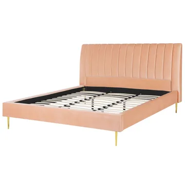 Dobbeltseng Marville 180x200 cm - Ferskenrosa - Møbler - Senger - Sengeramme & sengestamme