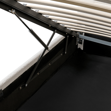 Dobbeltseng Massognes 180x200 cm - Off-White - Møbler - Senger - Sengeramme & sengestamme