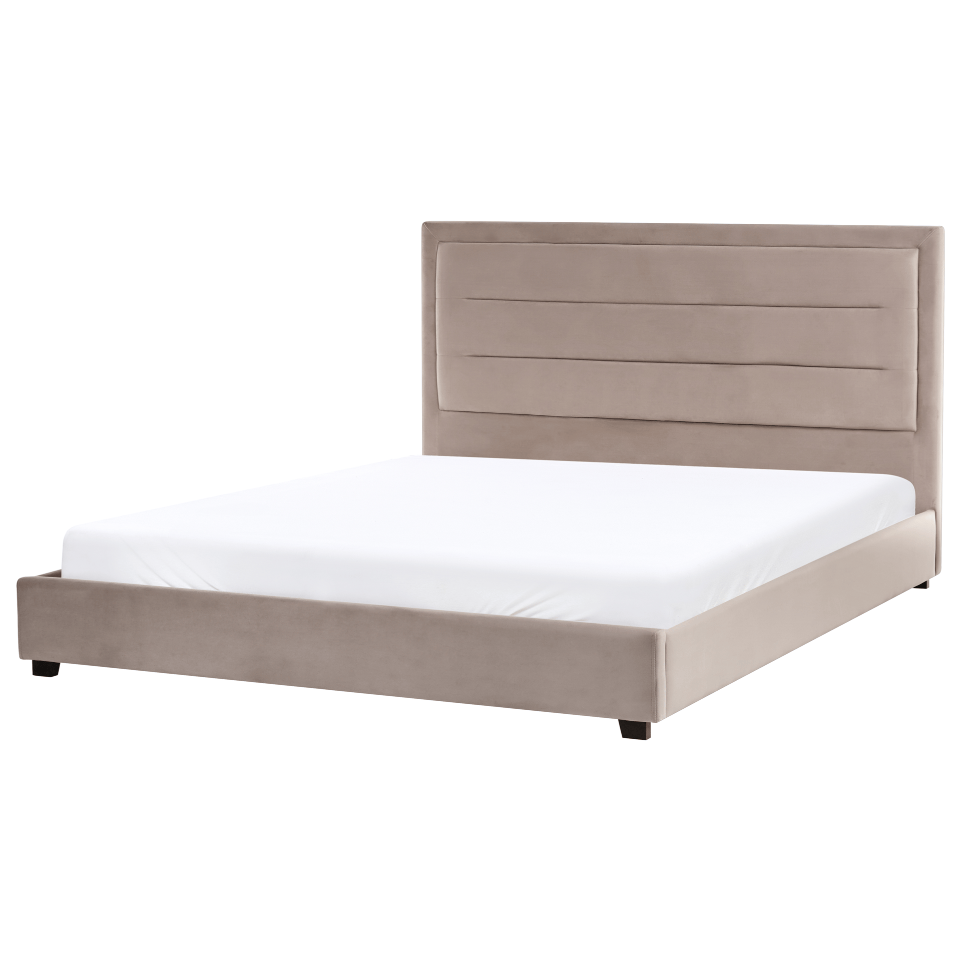 Dobbeltseng med lamellramme Rouen 180x200 cm - Taupe