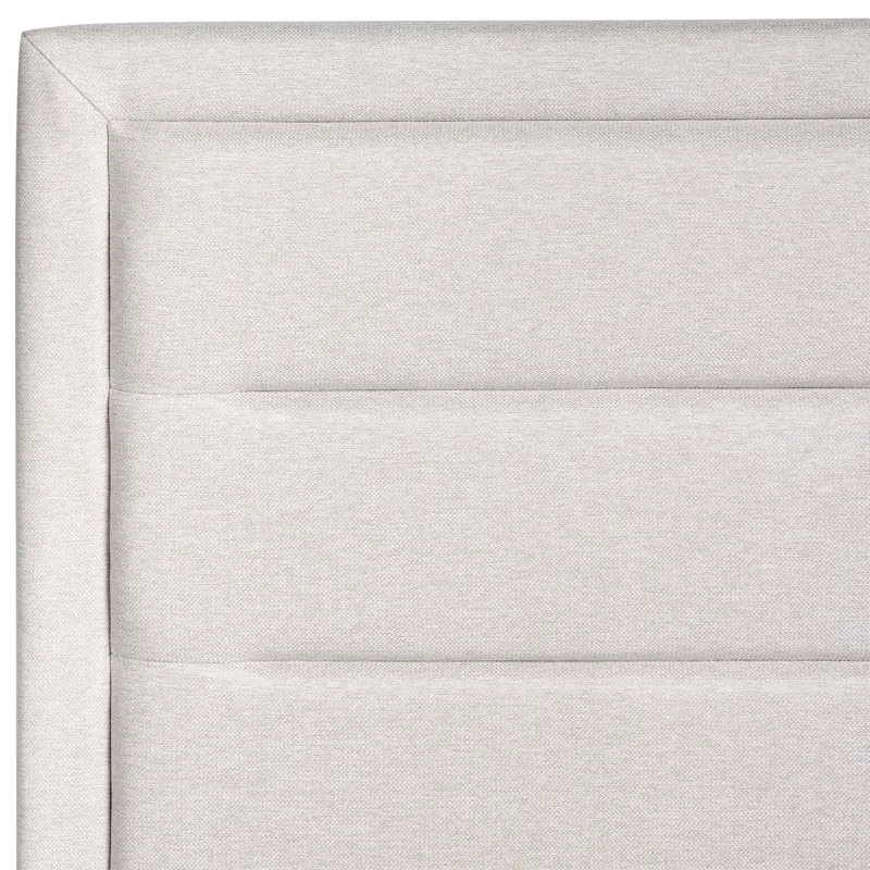 Dobbeltseng med oppbevaring Rouen 140x200 cm - Lys beige - Møbler - Senger - Sengeramme & sengestamme