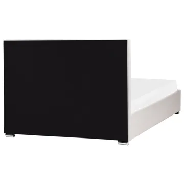 Dobbeltseng med oppbevaring Rouen 140x200 cm - Lys beige - Møbler - Senger - Sengeramme & sengestamme