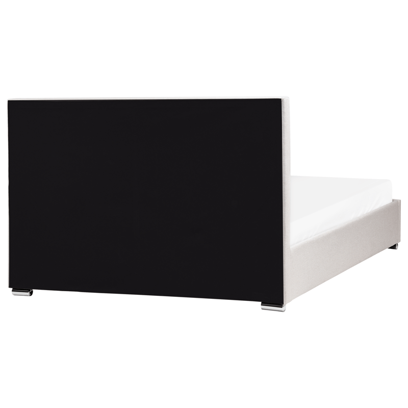 Dobbeltseng med oppbevaring Rouen 160x200 cm - Lys beige - Møbler - Senger - Sengeramme & sengestamme