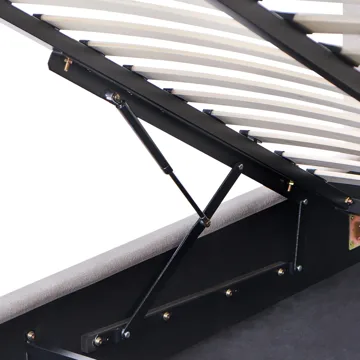 Dobbeltseng Nanterre 140x200 cm - Taupe - Møbler - Senger - Sengeramme & sengestamme