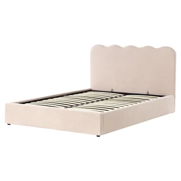 Dobbeltseng Nanterre 160x200 cm - Beige - Møbler - Senger - Sengeramme & sengestamme