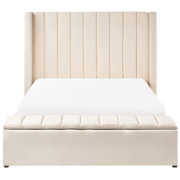 Dobbeltseng Noyers 140x200 cm - Off-White - Møbler - Senger - Sengeramme & sengestamme